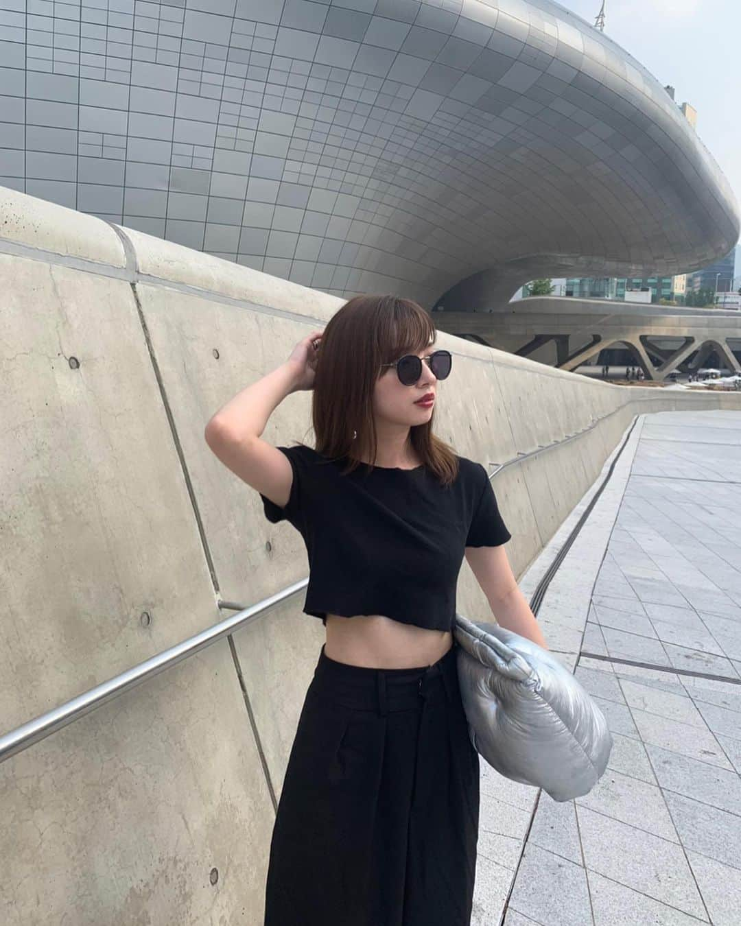 谷川菜奈さんのインスタグラム写真 - (谷川菜奈Instagram)「outfit.❤︎ やっと来れた韓国🥺 お仕事だけど嬉しい🥺」7月22日 20時51分 - pechi.130