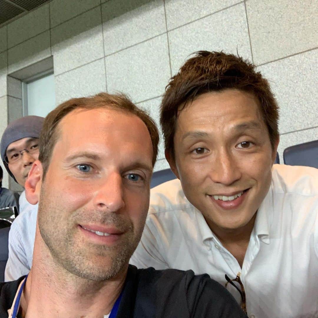 福西崇史さんのインスタグラム写真 - (福西崇史Instagram)「. レジェンドのペトルチェフ🧤とアシュリーコール⚽️ . #ペトルチェフ #アシュリーコール #福西崇史 #チェルシー #レジェンド #今後のチェルシー楽しみ #soccer #チェフ自撮り #czech #england #japan #instagood #instaphoto」7月22日 20時53分 - takashi_fukunishi