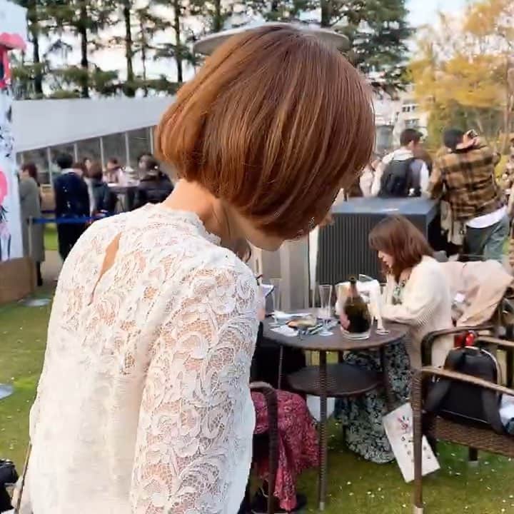 のインスタグラム：「#春 #お花見 #六本木 #桜  #ミッドタウン #fashion  #ootd #ootdfashion  #nanouniverse と #セントフォース の #コラボ服  #相沢礼子」