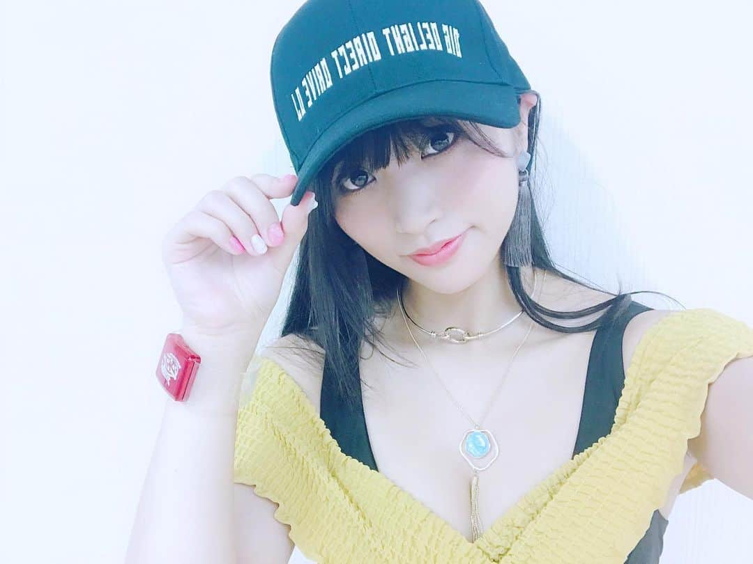 根岸愛さんのインスタグラム写真 - (根岸愛Instagram)「ダリアちゃん衣装に D4DJキャップ🧢 #D4DJ #D4DJグッズ #Merm4id #松山ダリア #cap」7月22日 13時53分 - negishiai927