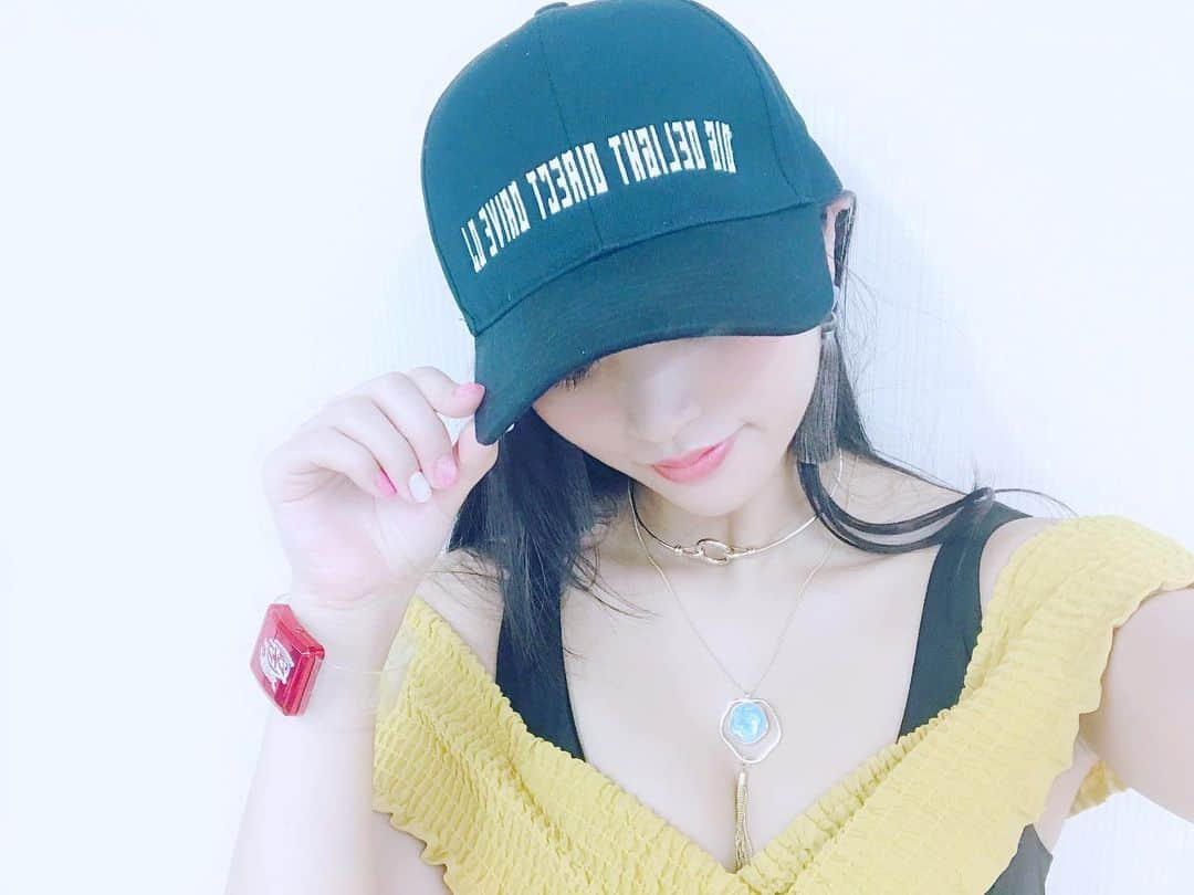 根岸愛さんのインスタグラム写真 - (根岸愛Instagram)「ダリアちゃん衣装に D4DJキャップ🧢 #D4DJ #D4DJグッズ #Merm4id #松山ダリア #cap」7月22日 13時53分 - negishiai927