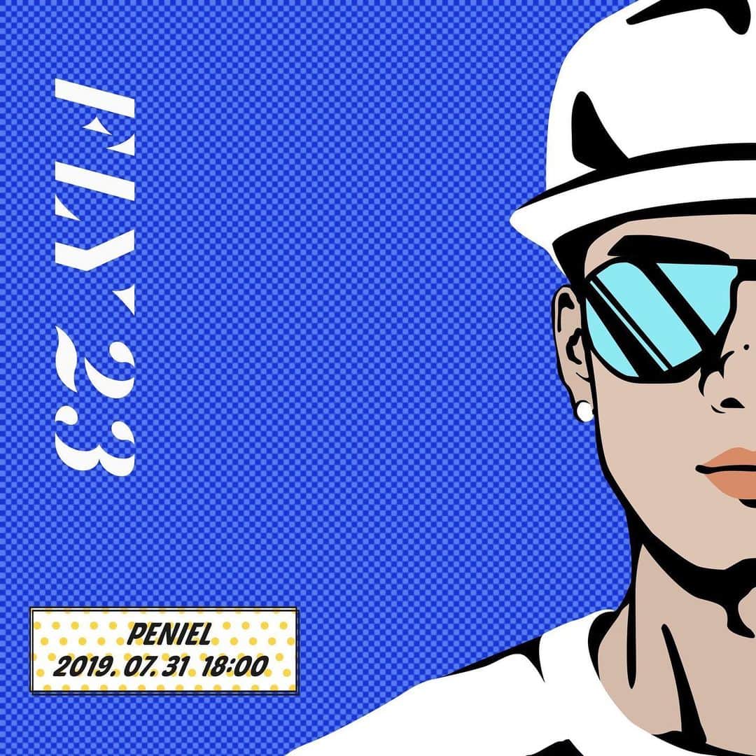 プニエル のインスタグラム：「Next single coming out 7.31! #FLY23  다음 싱글 7.31에 나온다!」