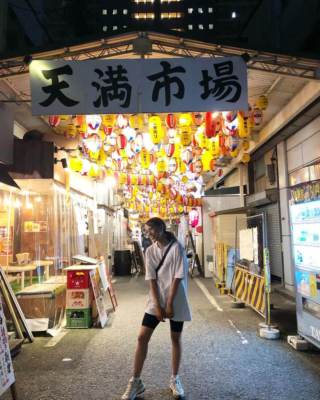川戸沙羅のインスタグラム：「大阪の夜🍻超満喫😚😋😝 智晴&瑞伽 ありがとう♥️ #大阪 #大阪旅行 #Osaka」