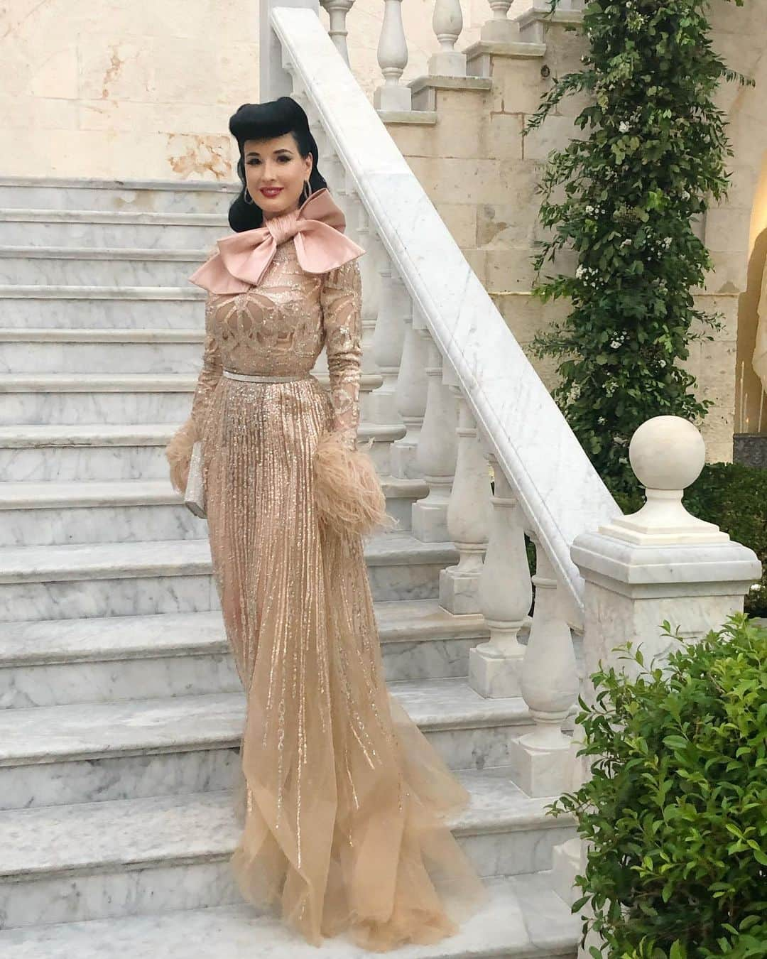 ディタ・フォン・ティースさんのインスタグラム写真 - (ディタ・フォン・ティースInstagram)「At the wedding of Elie Saab Jr & Christina Mourad in Lebanon. #eliekika @eliesaabworld More on my app: teese.us/app」7月22日 18時32分 - ditavonteese