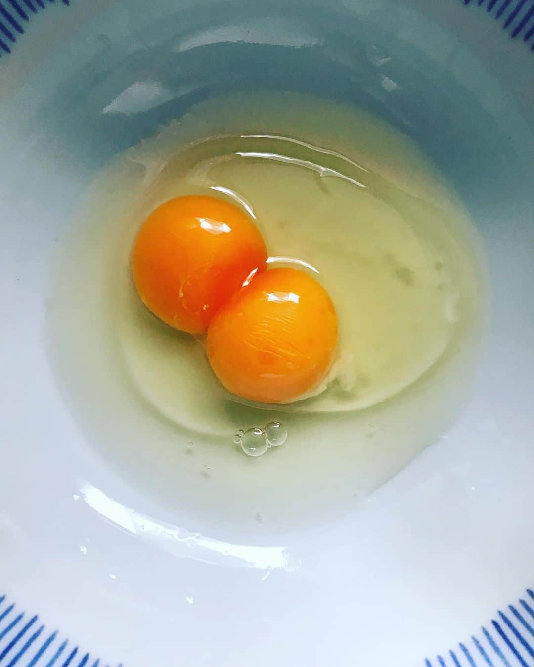 西野恭之介さんのインスタグラム写真 - (西野恭之介Instagram)「少しかき混ぜにくいわ  #双子卵」7月22日 18時33分 - choplin_nishino