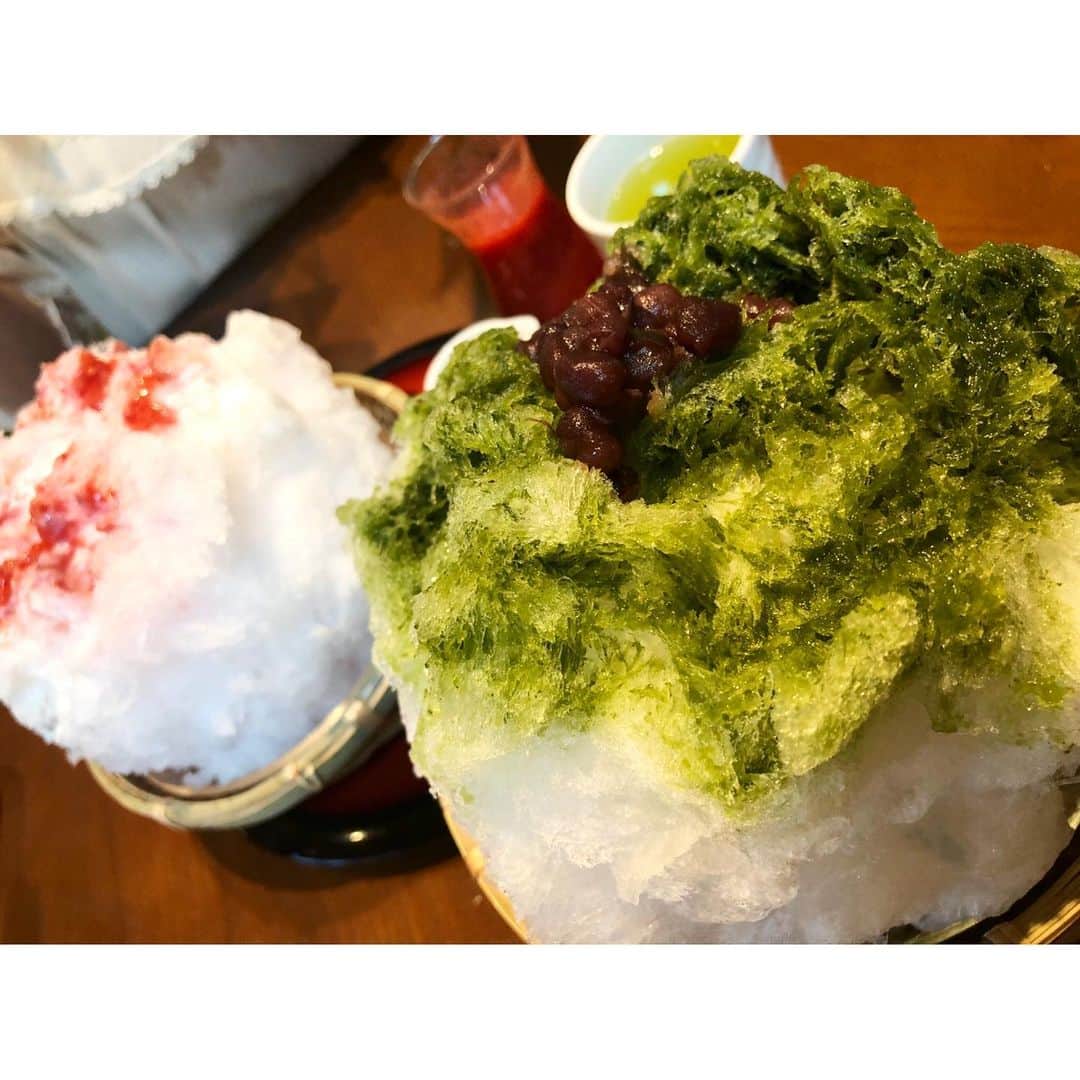 花咲いあんさんのインスタグラム写真 - (花咲いあんInstagram)「船橋屋さん🍧 ・ ・ ・ #東京かき氷  #かき氷巡り  #和風な味がすき #抹茶 #あずき #いちご  #日本の夏  #japanesesummer」7月22日 19時19分 - ohanachan_087087