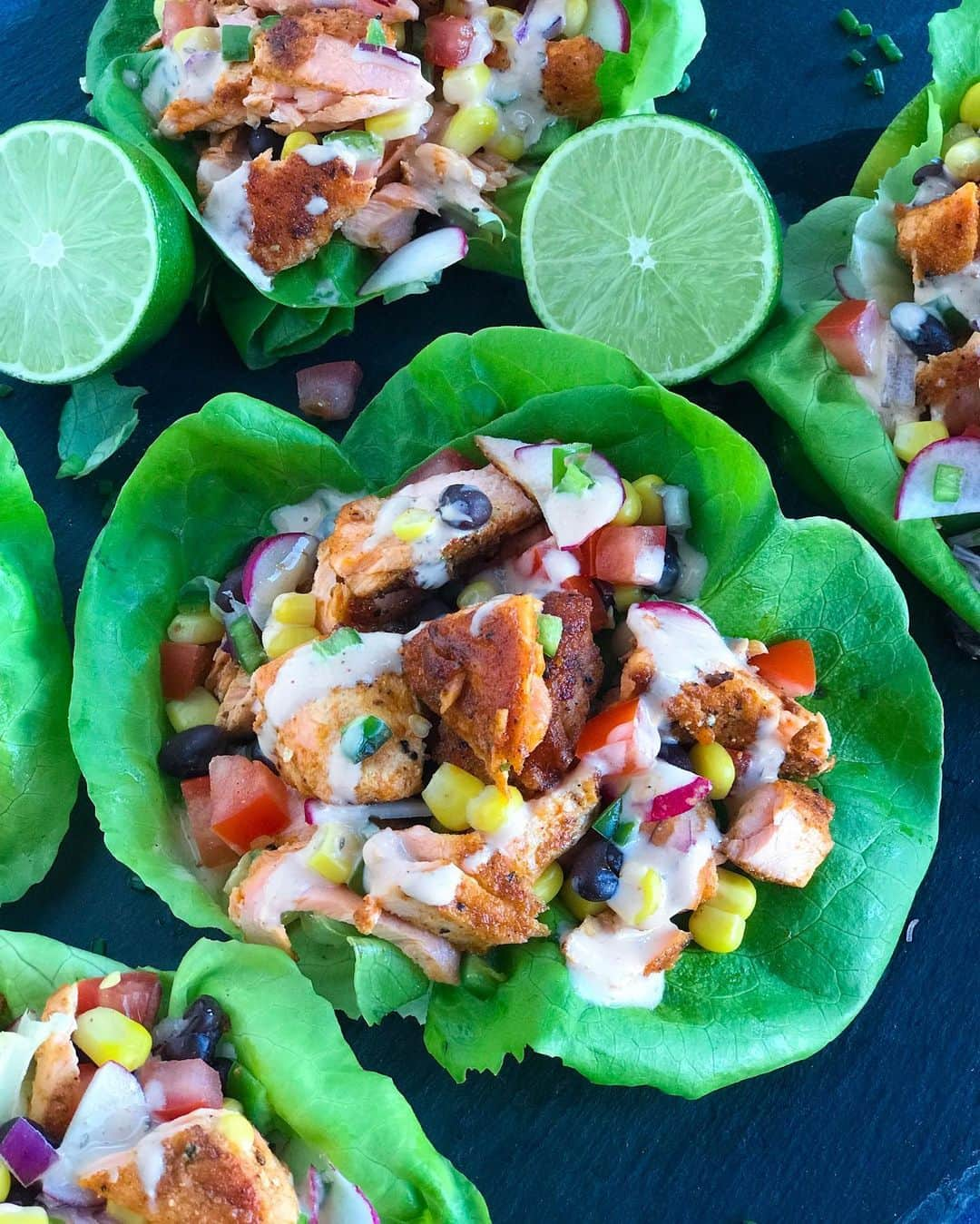 Easy Recipesさんのインスタグラム写真 - (Easy RecipesInstagram)「Whether you are watching your carb intake or not, I am sure this healthy Salmon Lettuce Wrap is going to satisfy your cravings. It’s super easy to make! Grab the full recipe from the link in my bio.  https://www.cookinwithmima.com/salmon-lettuce-wrap/」7月23日 6時03分 - cookinwithmima