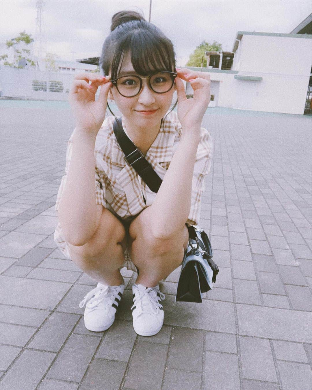 松本日向さんのインスタグラム写真 - (松本日向Instagram)「夏❤︎ セットアップ可愛いくない？🥳🥳🥳 #メガネ女子  #rayban  #セットアップ  #夏 #ひなたんす」7月22日 21時44分 - matsumoto_hinata