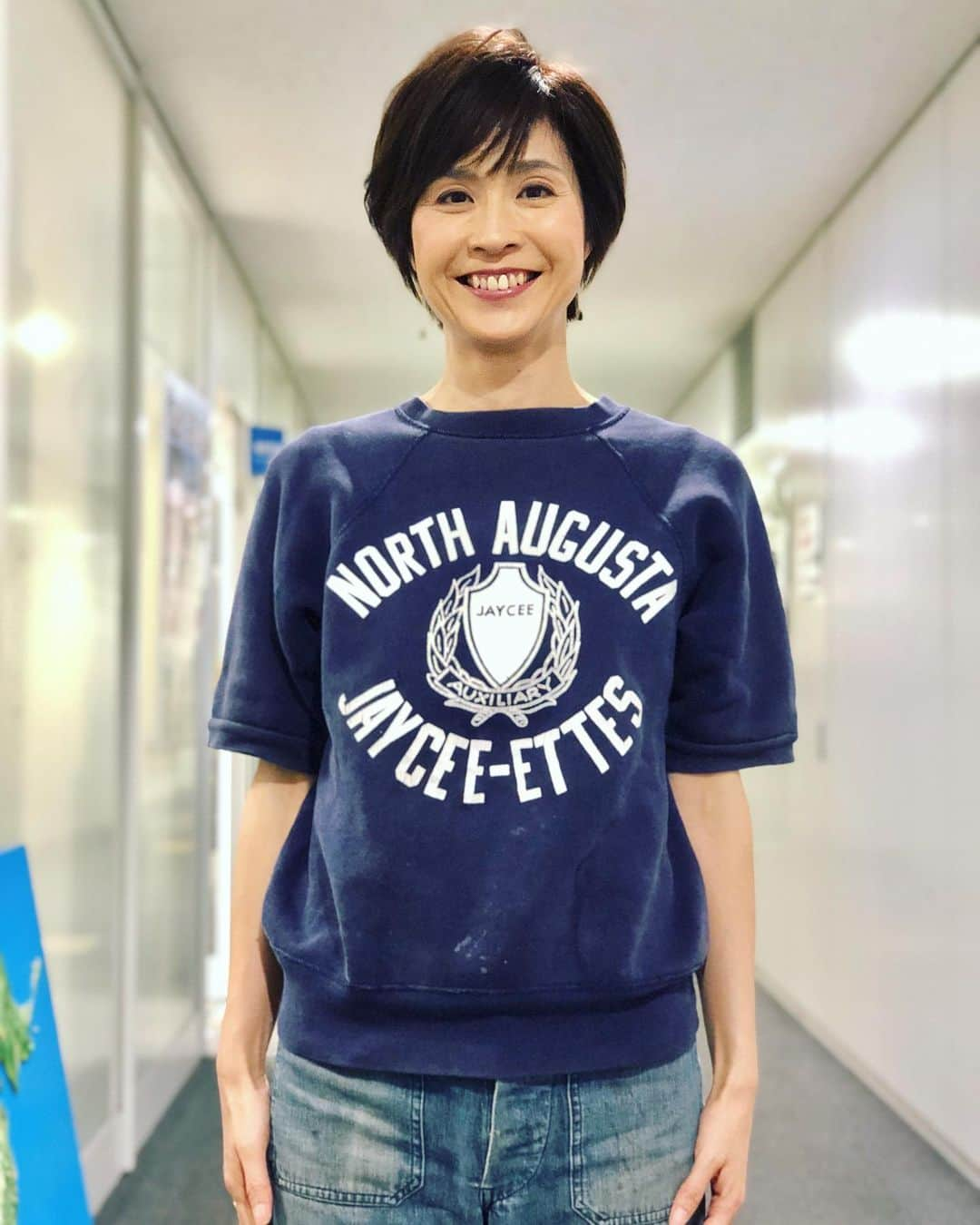 今村涼子さんのインスタグラム写真 - (今村涼子Instagram)「#古着スウェット これくしょん #半袖スウェット#半スエ #ビンテージスウェット #大人古着#古着大人女子」7月22日 22時33分 - ryoko.imamu