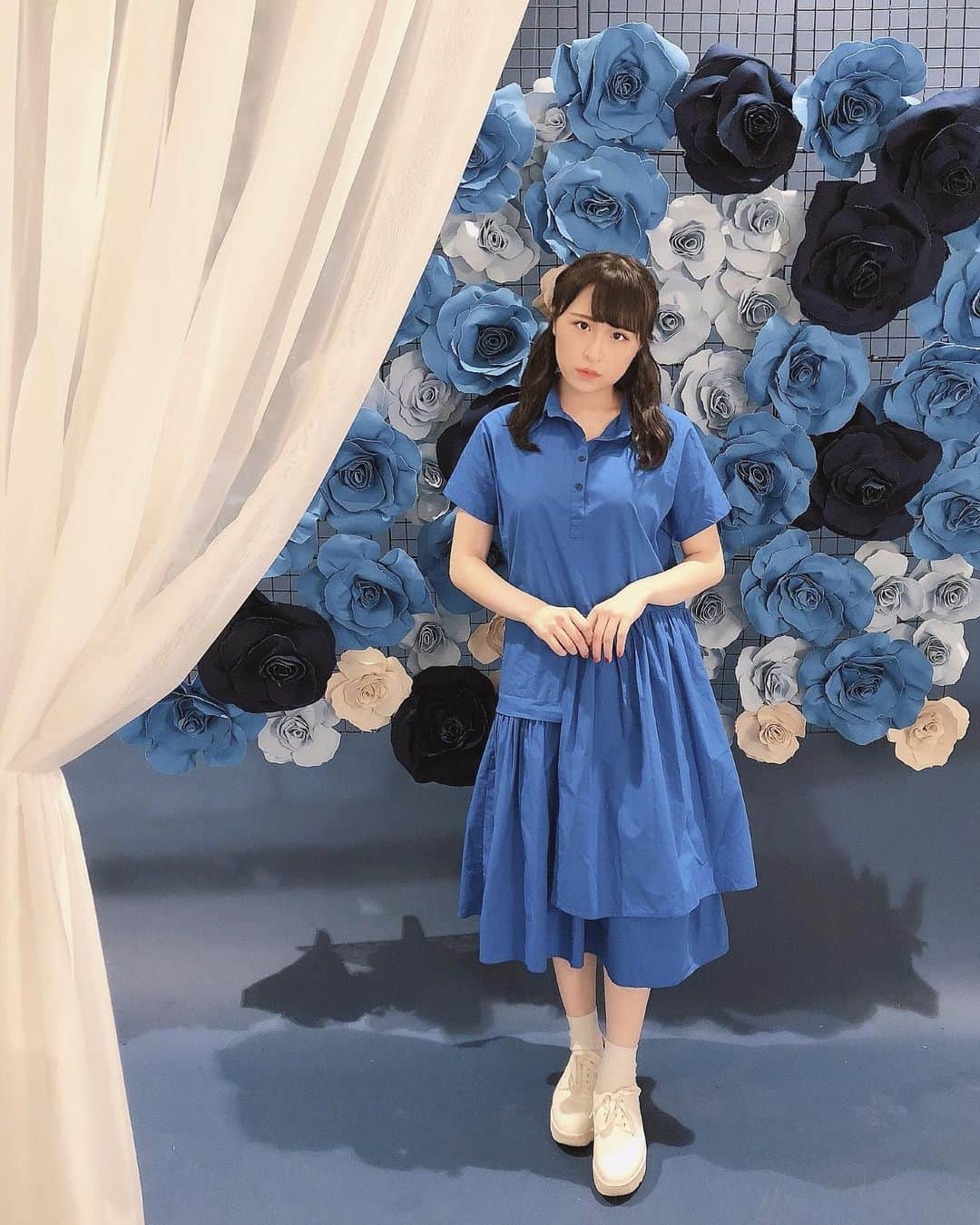 川本紗矢さんのインスタグラム写真 - (川本紗矢Instagram)「👧💙 . #私服 #ワンピース #udresser #ヘアアレンジ #ツインテール」7月22日 23時42分 - sayaya_38