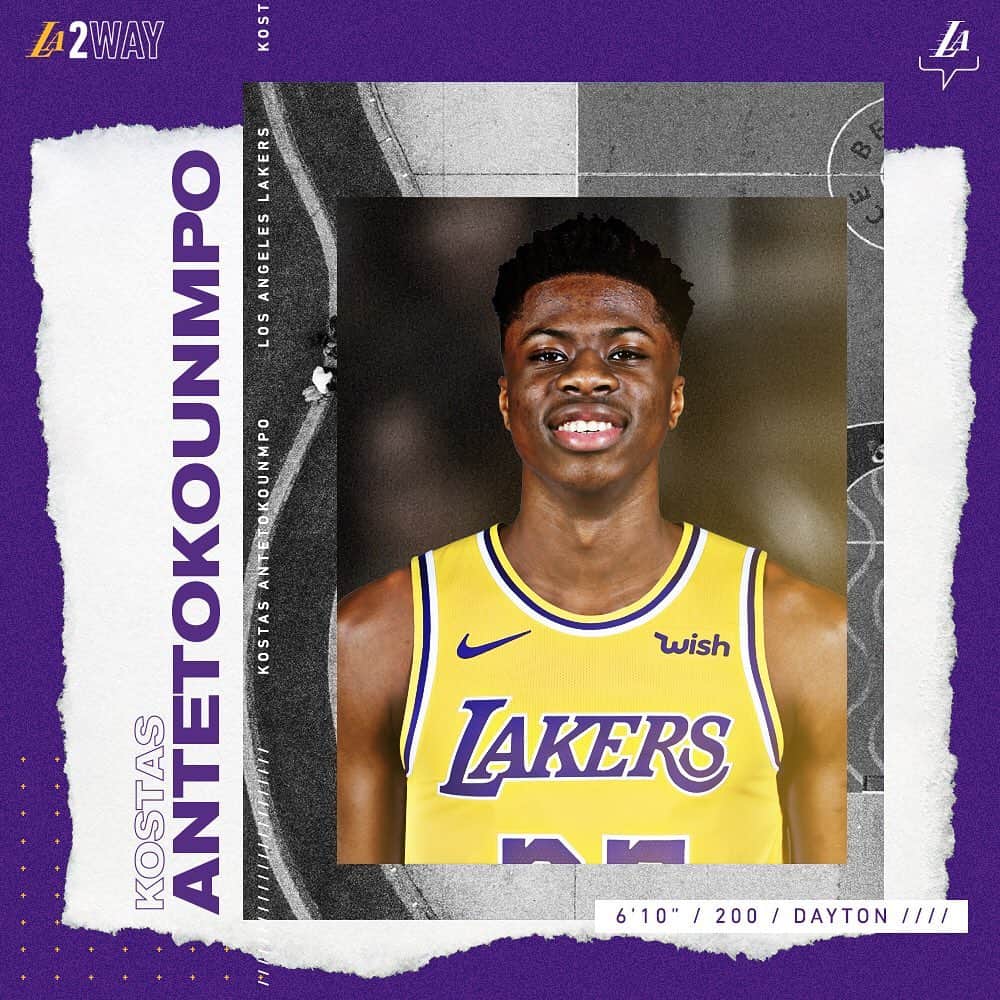 Los Angeles Lakersさんのインスタグラム写真 - (Los Angeles LakersInstagram)「From Athens to L.A. The journey continues for @kostas__ante13.  Welcome to the #LakeShow, Kostas!」7月23日 2時46分 - lakers