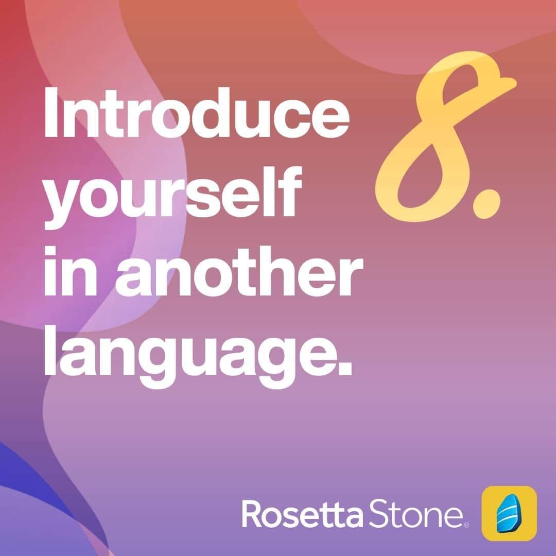 Rosetta Stoneさんのインスタグラム写真 - (Rosetta StoneInstagram)「Double tap if you're going to try this! 💛 . . . #summer #bucketlist #challenge #summerchallenge #introduceyourself #intros #sayhi #hello #languages #learnlanguages」7月23日 3時50分 - rosettastone