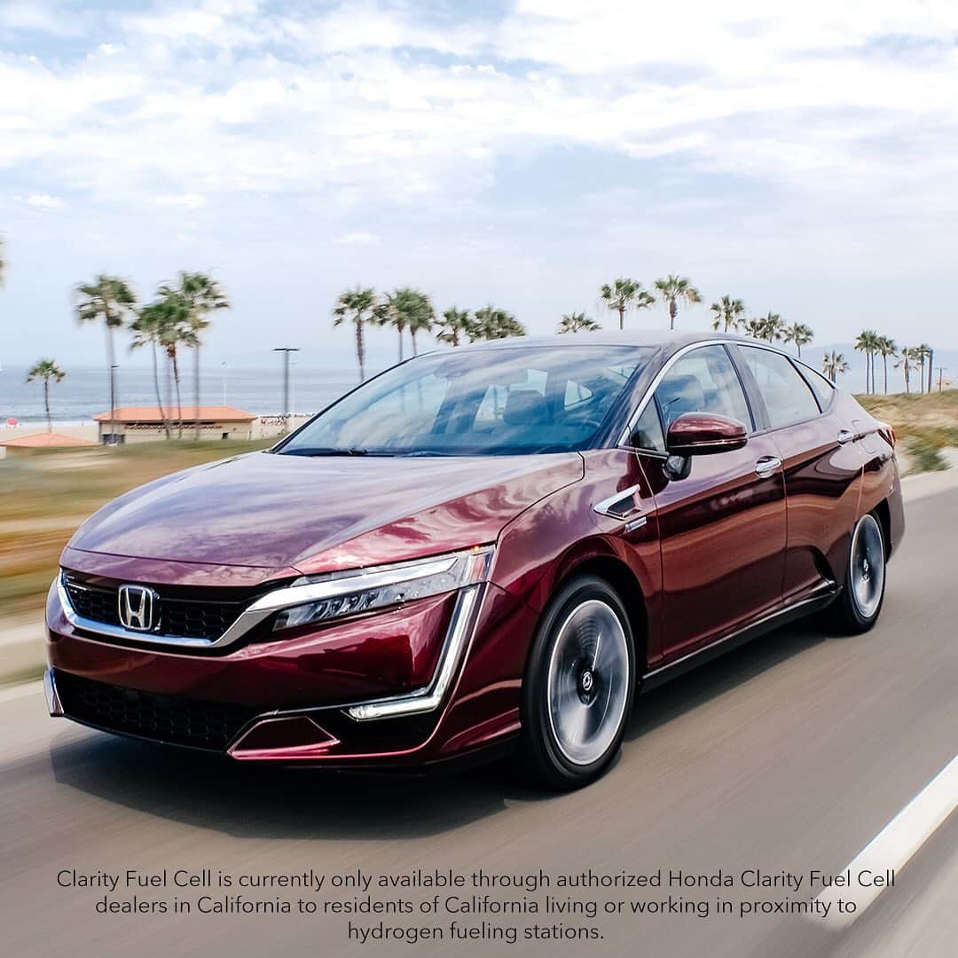 のインスタグラム：「The spacious cabin in the Clarity Fuel Cell is designed for you to take in the views of the summer.」