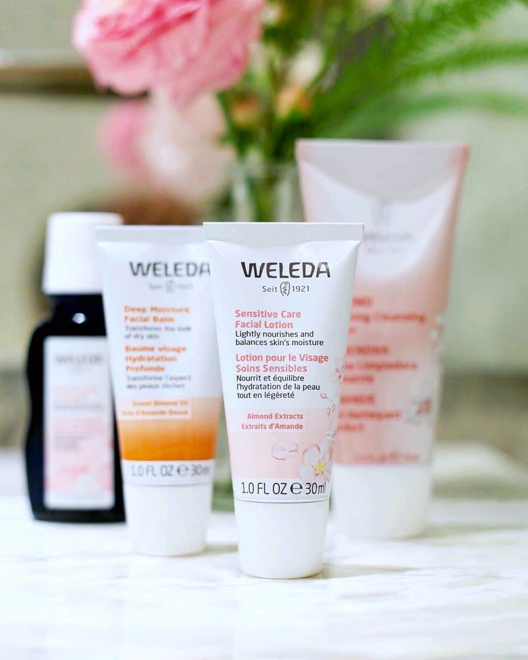 Weledaのインスタグラム：「Our NEW Skin Care Profiler is designed to help you find the Weleda flower best suited to bring balance to your skin! 🌸 Swipe for a preview and be sure to visit the link in our bio to take the quiz! #weledaskin」