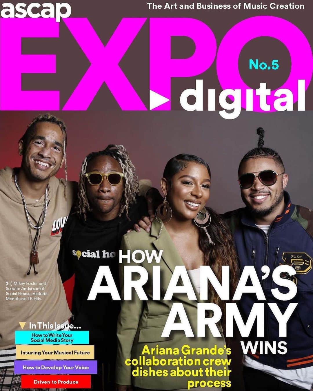 ASCAPさんのインスタグラム写真 - (ASCAPInstagram)「#ArianaGrande’s Songwriting Dream Team @victoriamonet @tbhits & @socialhouse grace the cover of our new issue of #ASCAPEXPO Digital. Link in stories.」7月23日 4時45分 - ascap