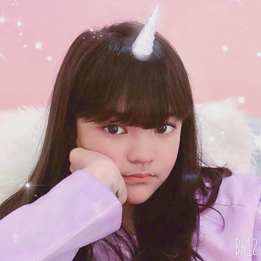 B612のインスタグラム：「Dreaming to be a legendary creature . . . #B612 #B612selfie #Unicorn #Unicornfilter Credits to @cut_keysha」