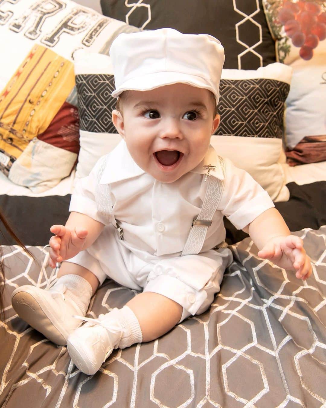 ディーナ・ニコール・コルテーゼのインスタグラム：「God Bless Christopher John ❤️🙏🏽⛪️ #CJsBaptism  thank you @magicmomentsnj for capturing our beautiful baby boys big day」