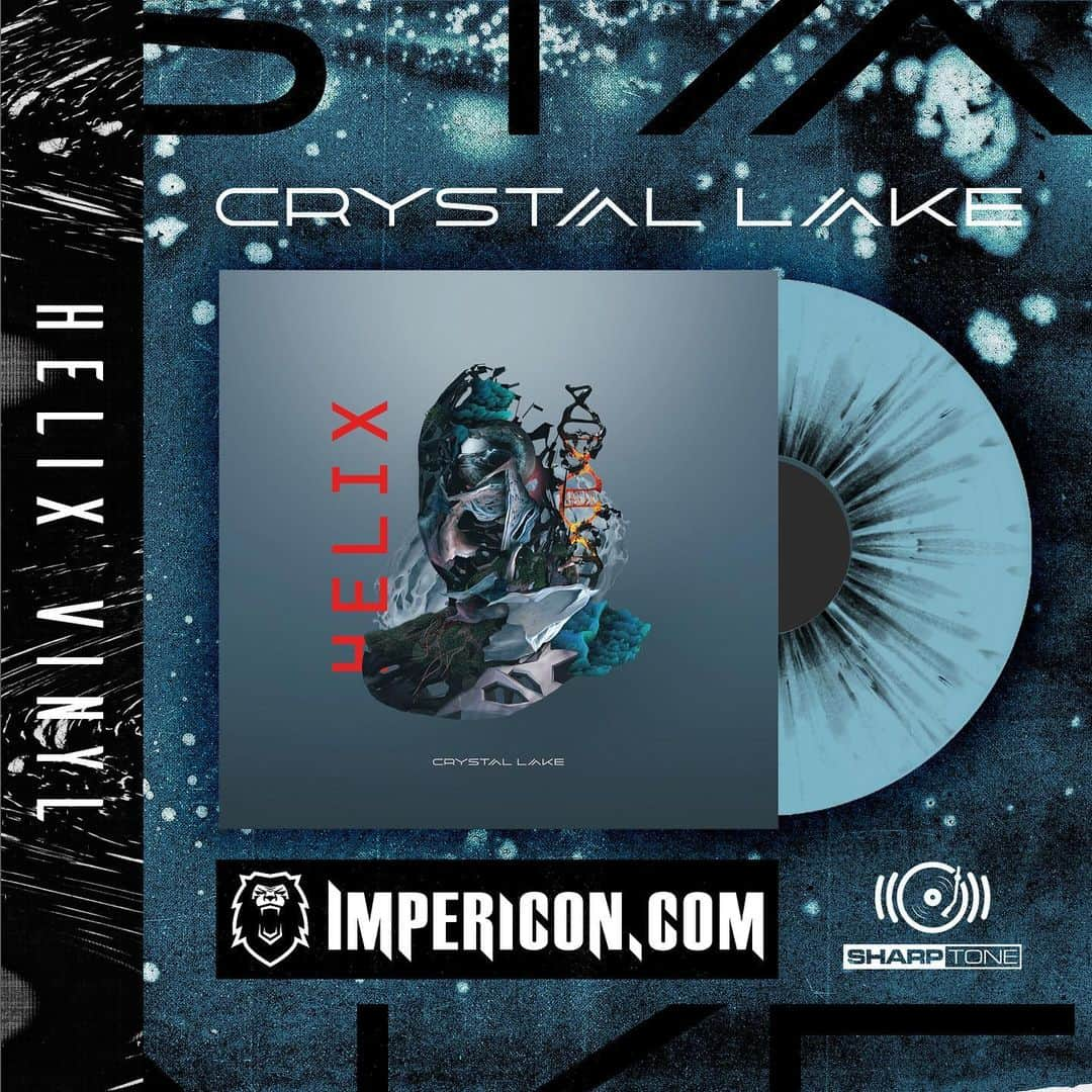 Crystal Lakeさんのインスタグラム写真 - (Crystal LakeInstagram)「HELIX VINYL (Blue version) available at @impericonde 💿 http://bit.ly/helixvinyl #CrystalLake #Helix #Impericon #SharpToneRecords」7月23日 11時34分 - crystallake777