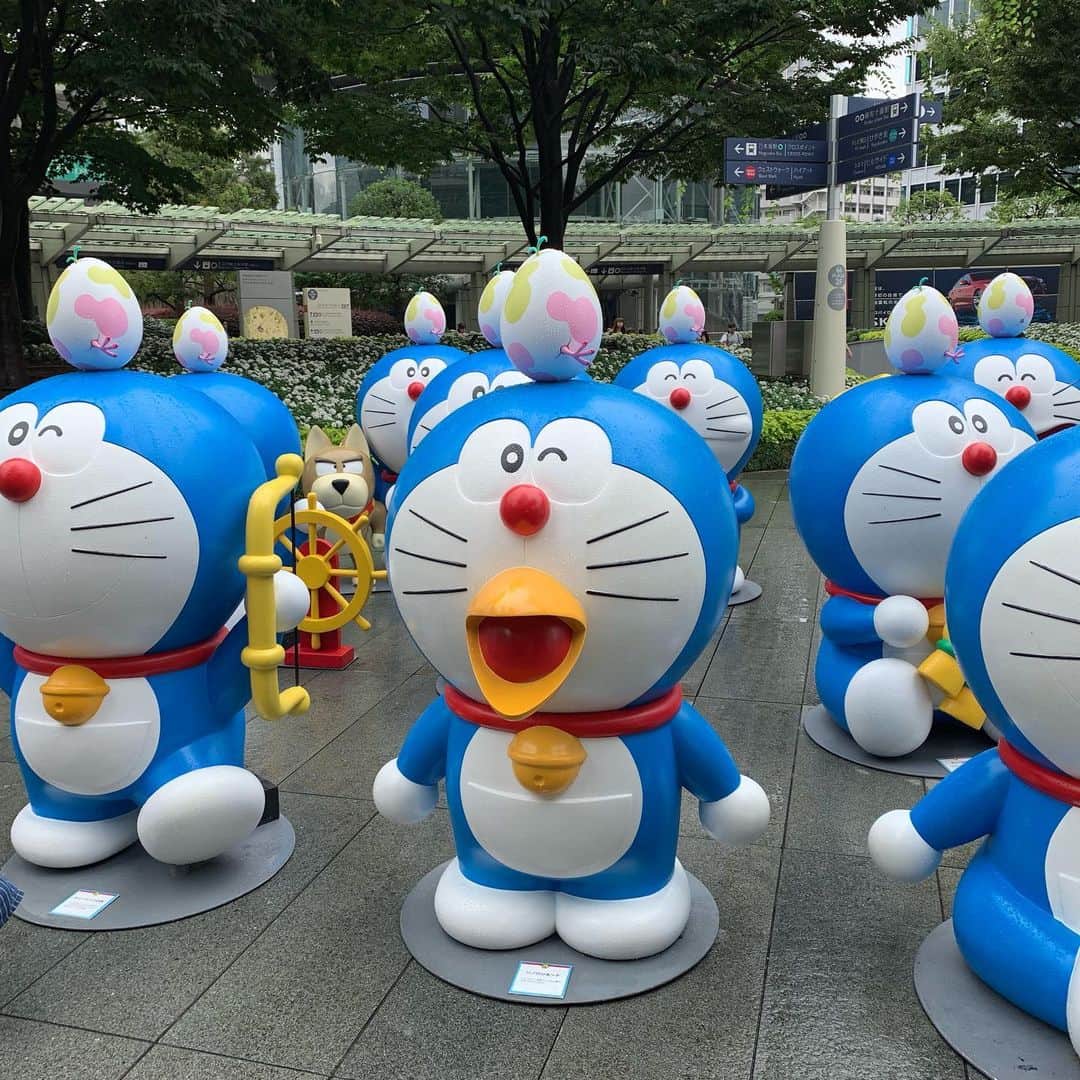 のってんのインスタグラム：「ドラえもん大量発生してた！うちにも一人来て欲しい」