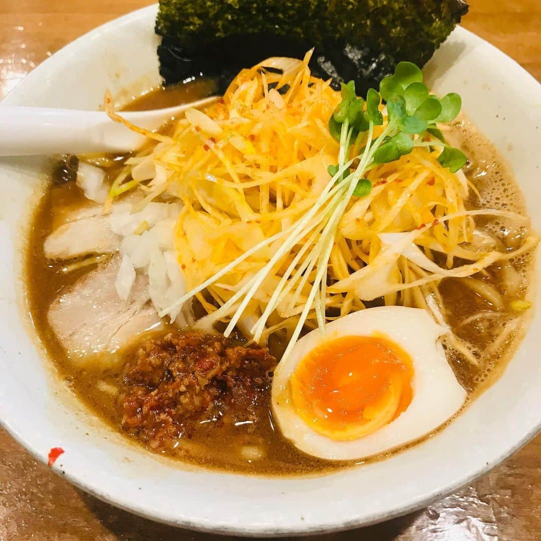 Q太郎さんのインスタグラム写真 - (Q太郎Instagram)「#浦和#elan#エラン#仕事前に#食事#ラーメン#味噌そば#辛ネギトッピング」7月23日 23時36分 - qtaro.jun