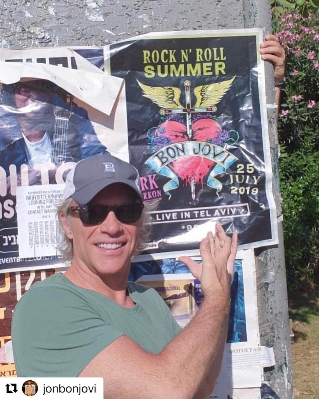Bon Joviさんのインスタグラム写真 - (Bon JoviInstagram)「“2 days to go!” -JBJ #thinfstour #telaviv」7月23日 23時37分 - bonjovi