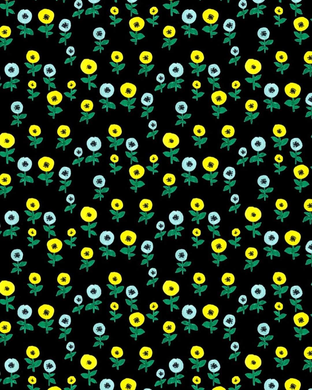 関根正悟さんのインスタグラム写真 - (関根正悟Instagram)「“yellow blue green” ・ #flowerprint #textiledesign  #shogosekine」7月24日 0時04分 - shogosekine0319
