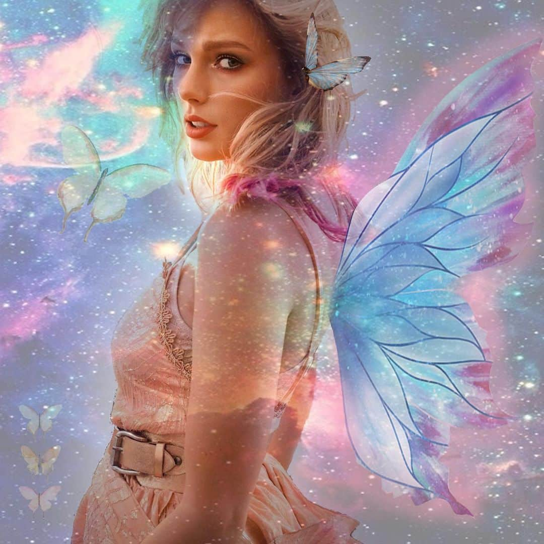 Saraのインスタグラム：「🦋🦋🦋 . . . #taylorswift #taylorswiftedits #taylorswiftedit #butterfly #loveralbum #swiftie #swiftieforever #swiftiefamily #lillystaylortuesday @taylorswift」