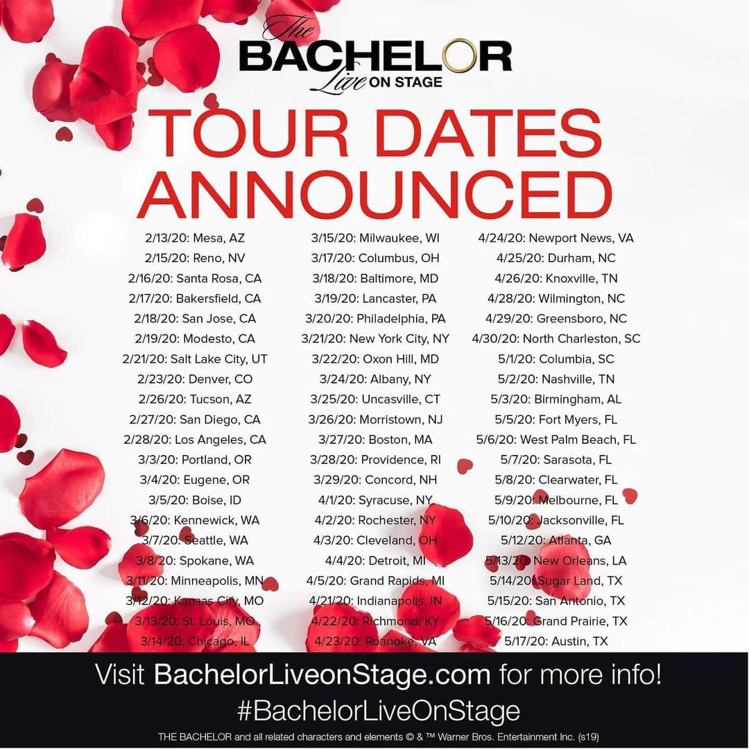 Good Morning Americaさんのインスタグラム写真 - (Good Morning AmericaInstagram)「@bachelorliveonstage hosted by the one and only @higgins.ben is coming to a city near YOU! Check out the dates and visit the site for more info! Tag a friend! #BachelorLiveOnStage」7月24日 0時27分 - goodmorningamerica