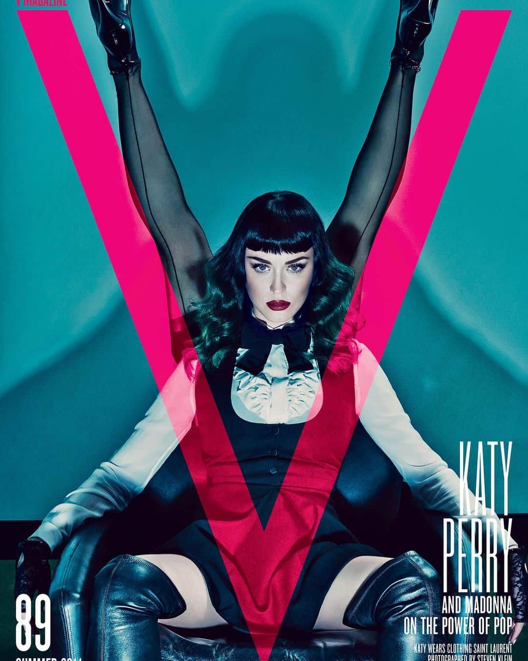 V Magazineさんのインスタグラム写真 - (V MagazineInstagram)「It’s been 9 years since #V89 cover star @katyperry released her global smash hit #TeenageDream. The single would go on to become #1 in 12 countries and 7X Platinum. Drop a comment with your favorite lyrics from the dreamy declaration of love, below. — Photography: @stevenkleinstudio Fashion: @ariannephillips Art Director: @gb65 Makeup: @sammymourabit Hair: @shonju — @katyperry wears clothing @ysl — #V」7月24日 0時44分 - vmagazine