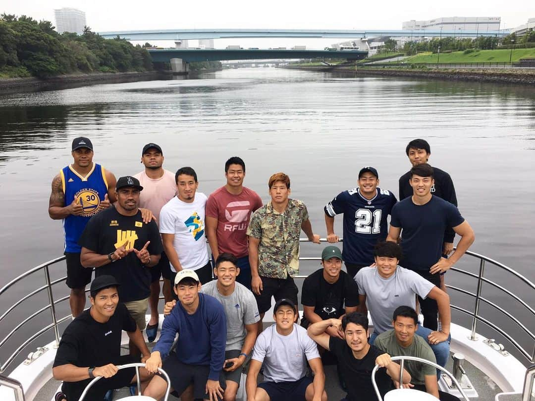 藤田慶和さんのインスタグラム写真 - (藤田慶和Instagram)「屋形船🛥7s family🤘🤘 #セブンズ #日本代表 #sevens #japan #屋形船 #dayoff」7月23日 18時10分 - yoshikazu15