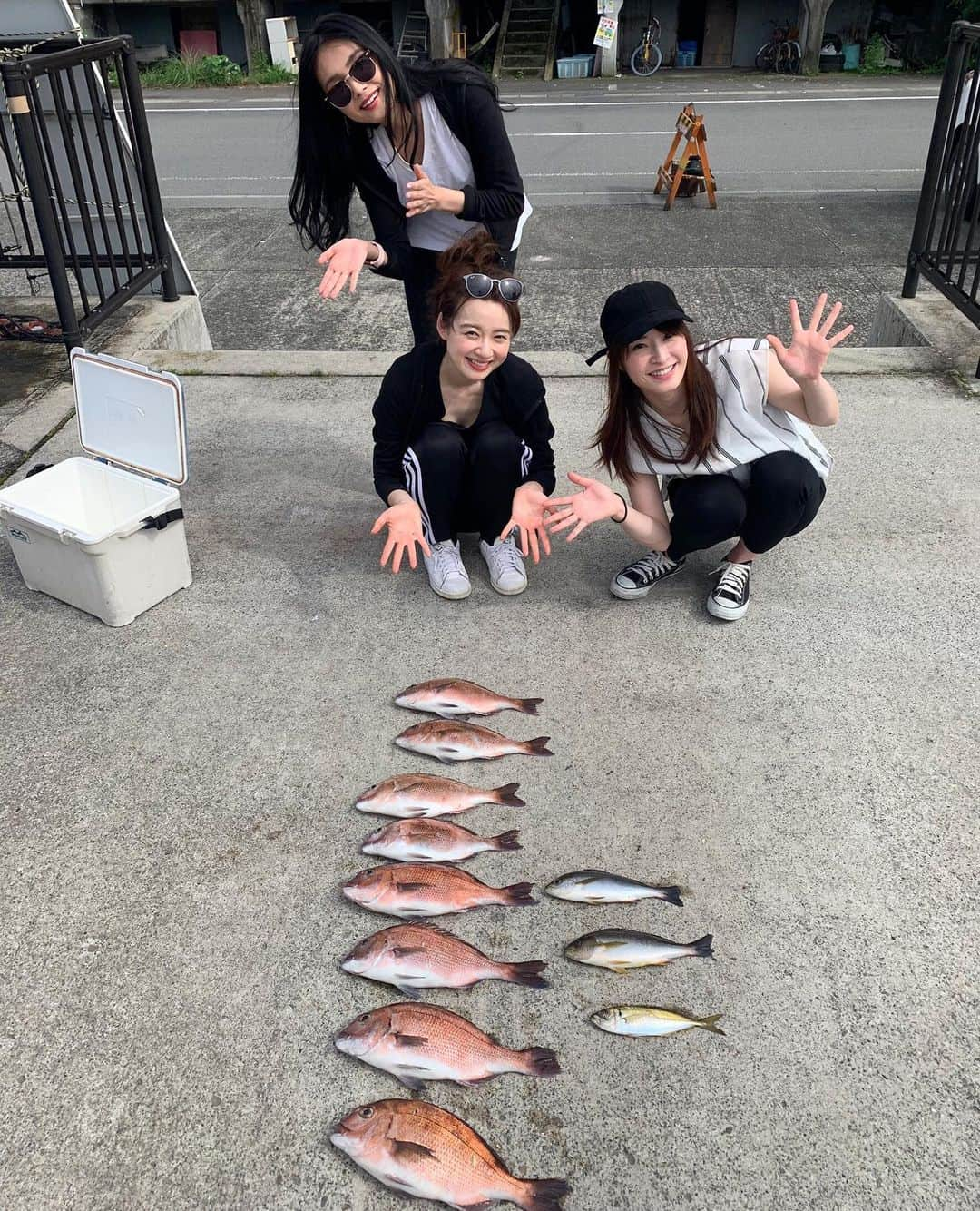 梅本静香さんのインスタグラム写真 - (梅本静香Instagram)「また釣りへ‪🎣‬笑﻿ 連れた魚は近くのお店で刺身、塩焼き、しゃぶしゃぶにしてもらいました😆﻿ 美味しかった～🤤﻿ ﻿ こないだ鯛釣って、﻿ それ以外釣りたかったからイサキが釣れて満足でした✨﻿ ﻿ ﻿ ﻿ ﻿ #actress #model #Japan #instagood #happy #instaphoto #selfie #fish #fishing #釣り #釣りガール #熱海 #鯛 #イサキ」7月23日 18時13分 - shizuka0523xx