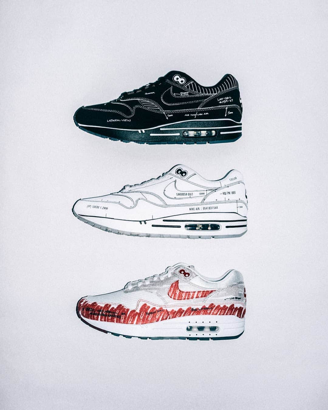 young ho seoのインスタグラム：「thank you nike Air Max 1  SKETCH TO SHELF Tinker Hatfield」