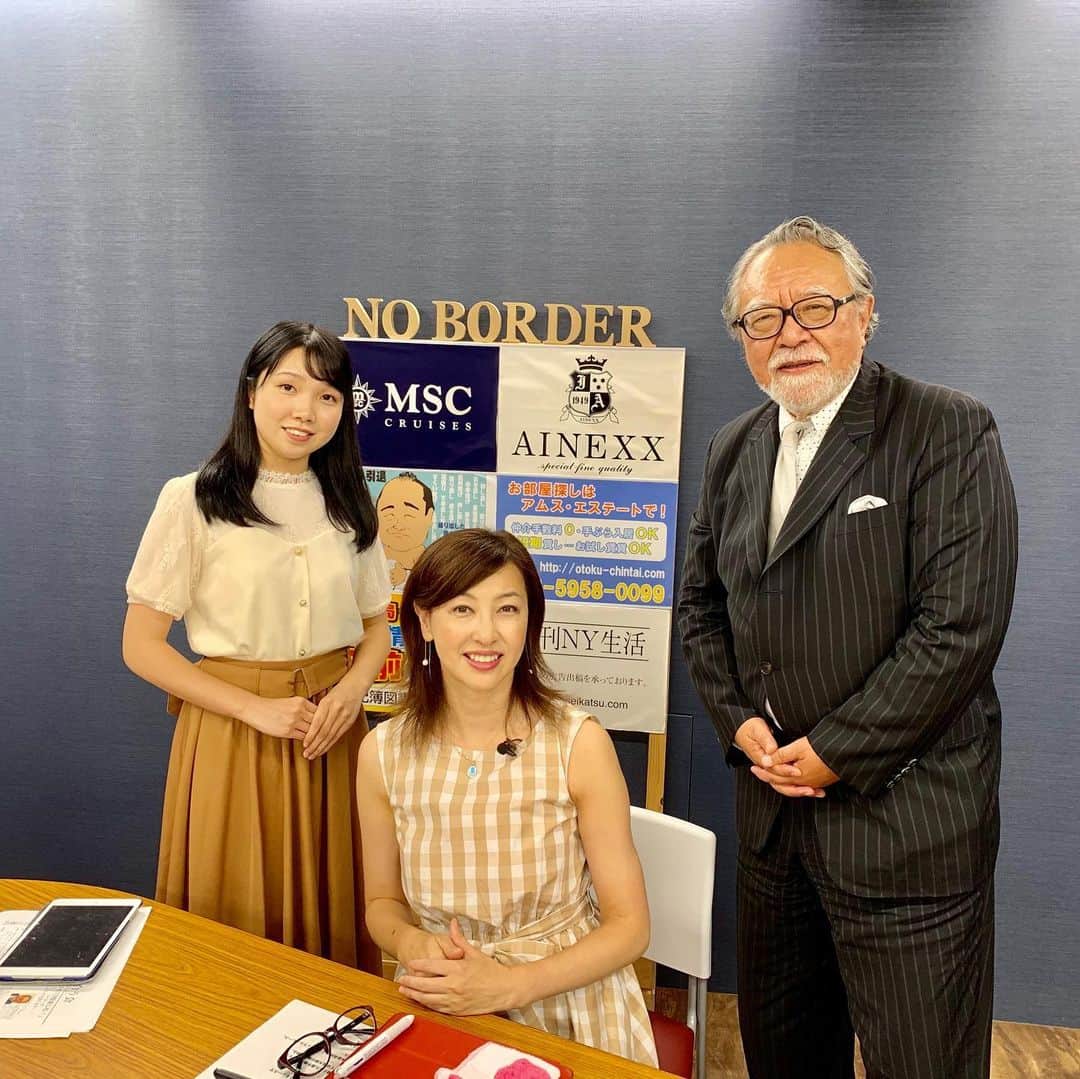 吉田由美さんのインスタグラム写真 - (吉田由美Instagram)「昨日の「ニューズオプエド」。 スポーツジャーナリストの玉木正之さんとアシスタントの清水遙夏さんと ＃ニューズオプエド #玉木正之 #清水遙夏 ＃吉田由美 #yumiyoshida」7月23日 18時41分 - yumi__yoshida