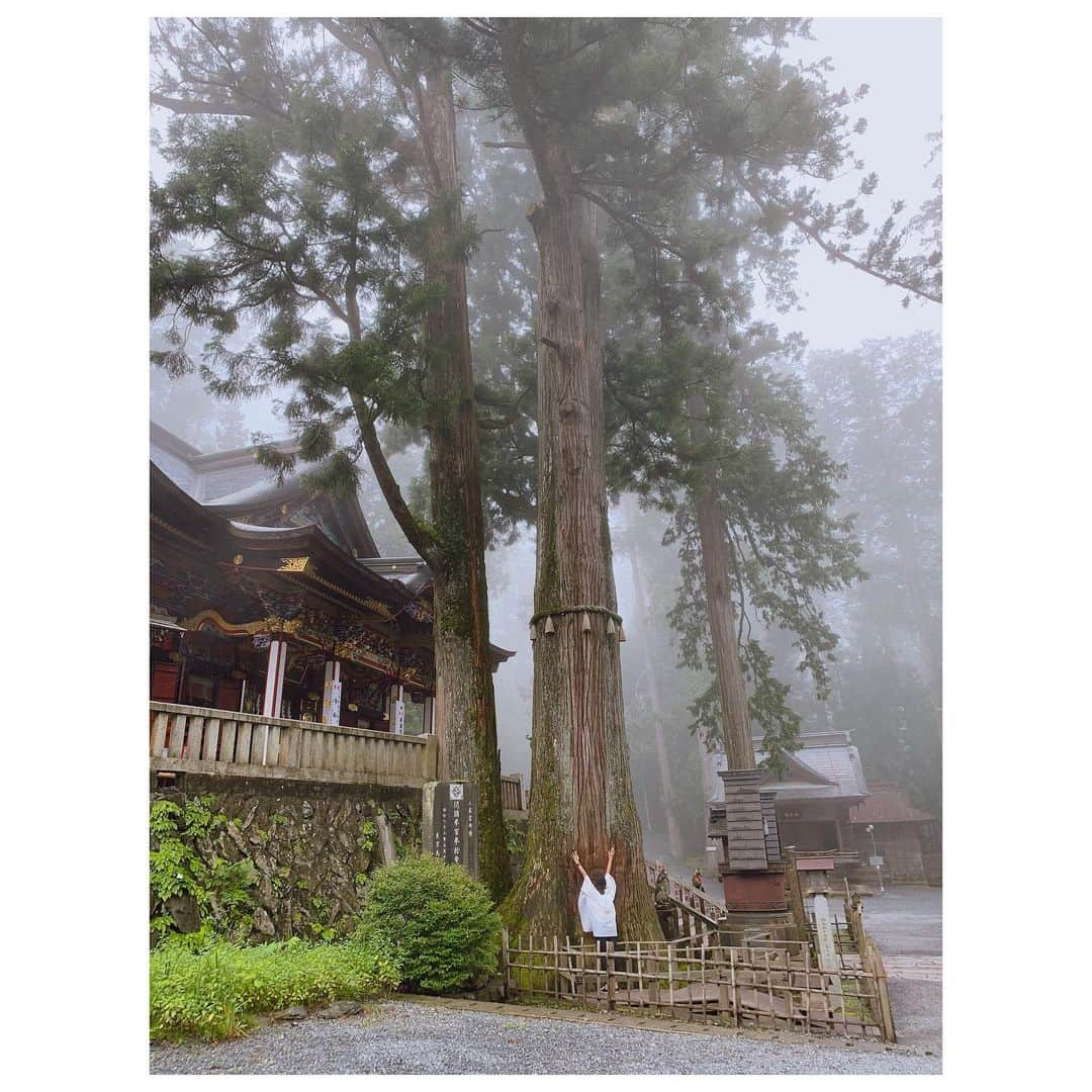 李ヒャンさんのインスタグラム写真 - (李ヒャンInstagram)「今日は朝5時出発で三峰神社へ。 オオカミが祀られている三峰神社は昨年は特にパワーがあると聞き病気が分かってからすぐにお参りにいった神社。 1年たって経過も順調と先生に言われたのでお礼を兼ねて行ってきました。 今日は霧がかかって幻想的だったし、やっぱり凄く気持ちが良い場所です。 ただ、とにかく遠い、、。 でも道中終始楽しく過ごせたのであっという間でした。 朝の心地良いウグイスの鳴き声を変なウグイスに邪魔されてとれなかった事だけが残念😑」7月23日 18時40分 - 73hyang