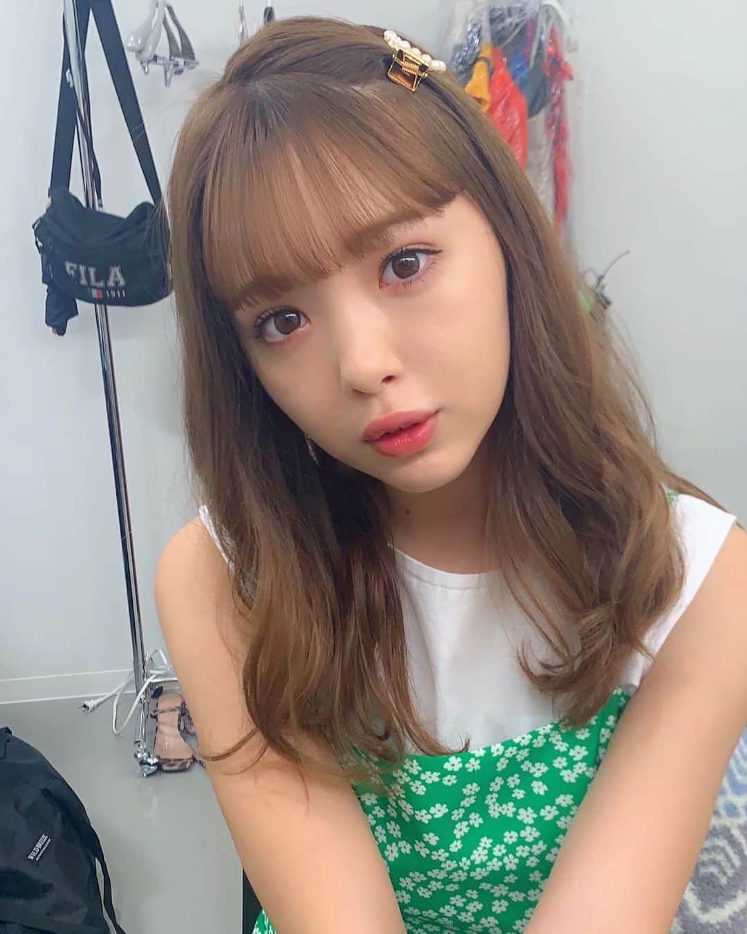 高橋有紀のインスタグラム：「少女感なにこちゃん🥺髪めっちゃ伸びたね #今日のにこるん #osakana_yuki」