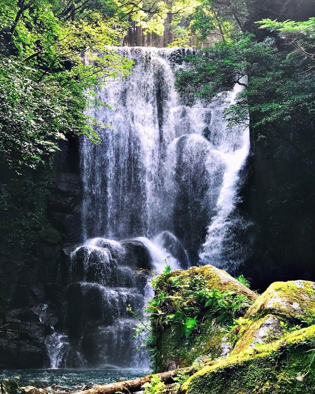Koichiのインスタグラム：「. . Hidden falls . . #BeautifulJapan #桑の木の滝  #和歌山 . Attachment lens by @tokyo_grapher Tele Lens 50mm #TG_Tele #ShotOn_TG .」