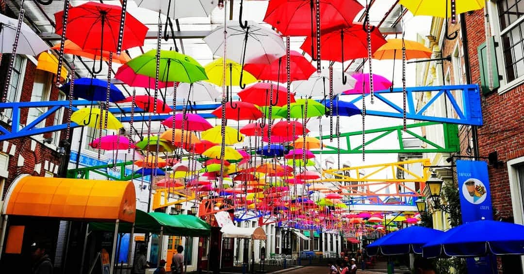 REIKAさんのインスタグラム写真 - (REIKAInstagram)「. . umbrella street☔💐 . . #huistenbosch #ハウステンボス #長崎 #佐世保 #umbreiiastreet #インスタ映え」7月23日 22時23分 - reika_japan