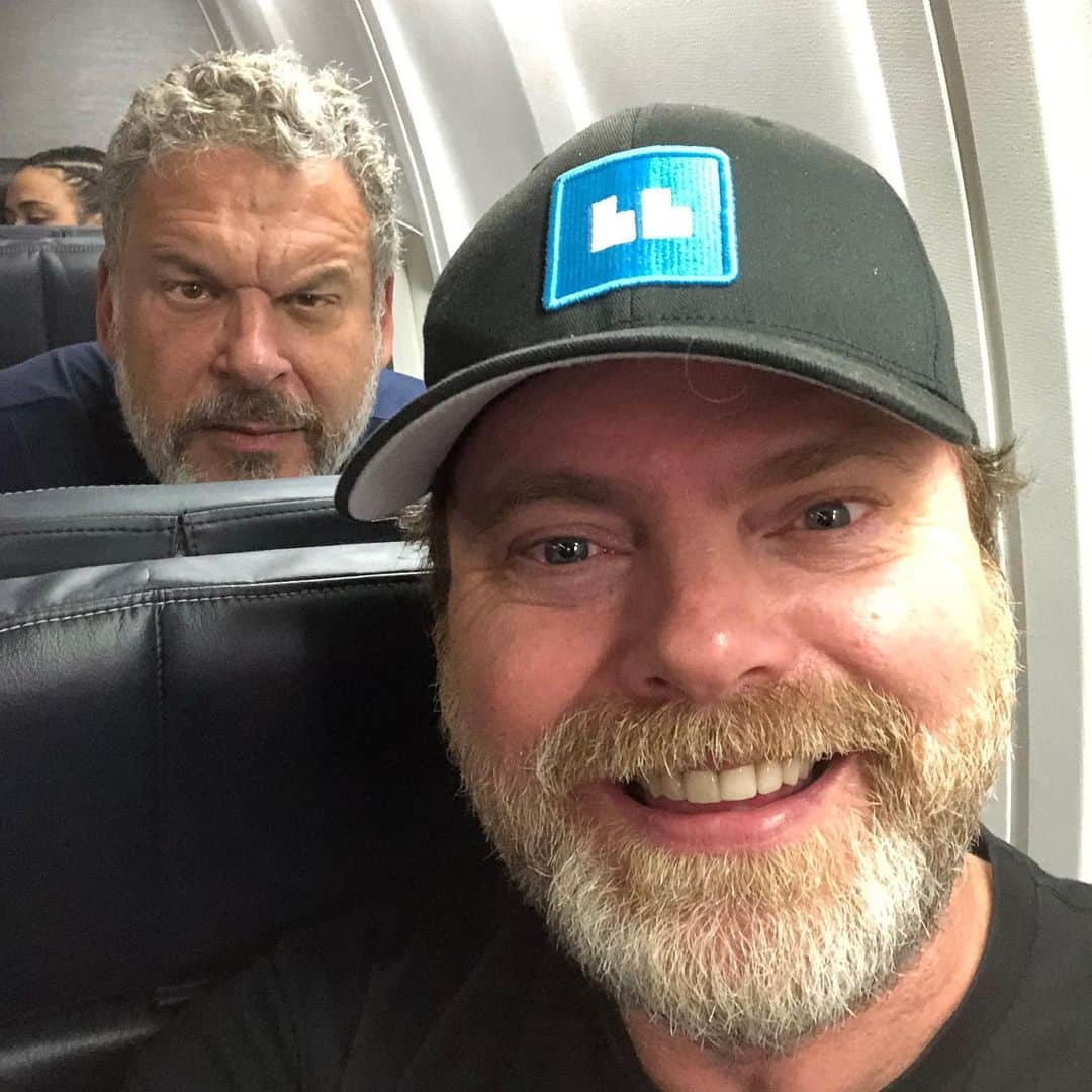 レイン・ウィルソンさんのインスタグラム写真 - (レイン・ウィルソンInstagram)「I just LOVE flying on airplanes! Weeeeeee!!! Apparently not everyone does.... @JeffGarlin」7月24日 1時49分 - rainnwilson