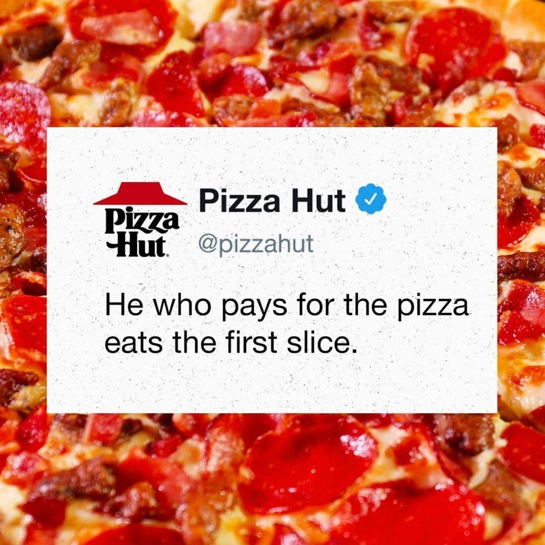 Pizza Hutさんのインスタグラム写真 - (Pizza HutInstagram)「There is a special place in pizza hell for those who break this rule.」7月24日 2時00分 - pizzahut