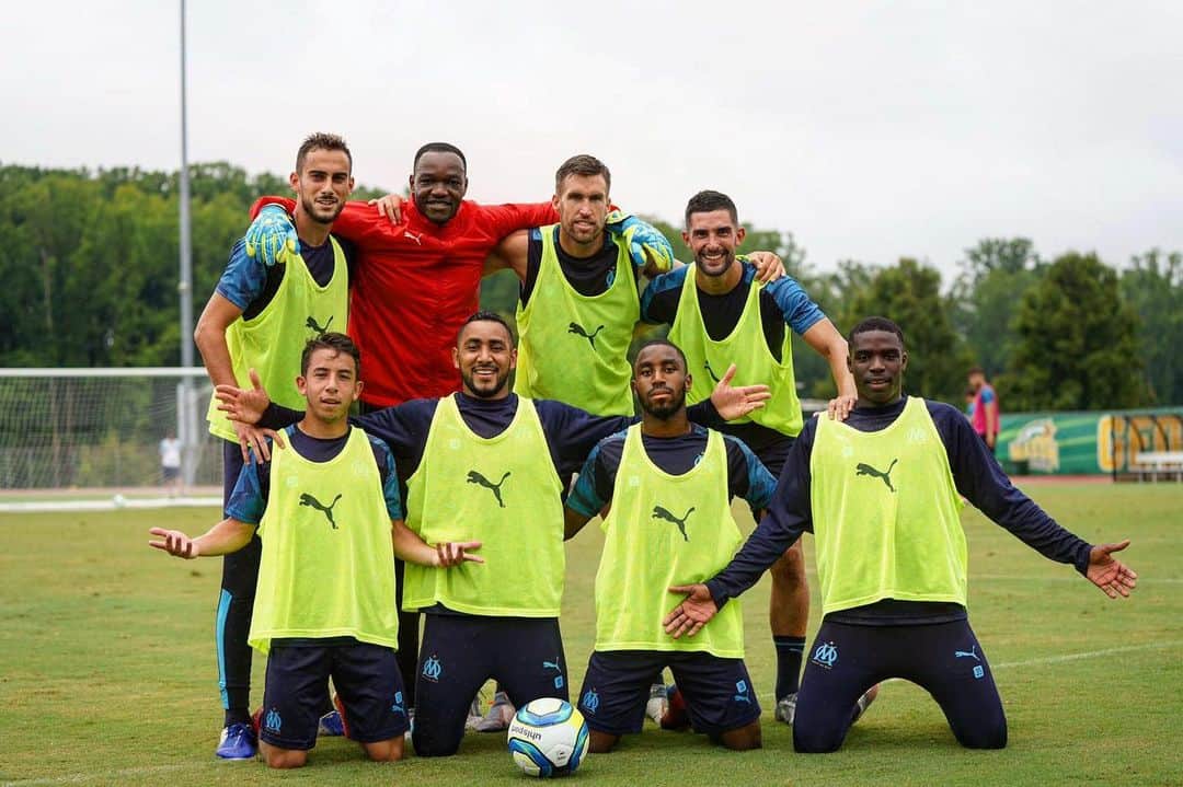 ディミトリ・ペイェのインスタグラム：「Winners in Washington 🙌🏽 @olympiquedemarseille @equipedefrance @famillespoir #10 #⚪️Ⓜ️ #LMV #NMP-10 #TeamBoumBam」