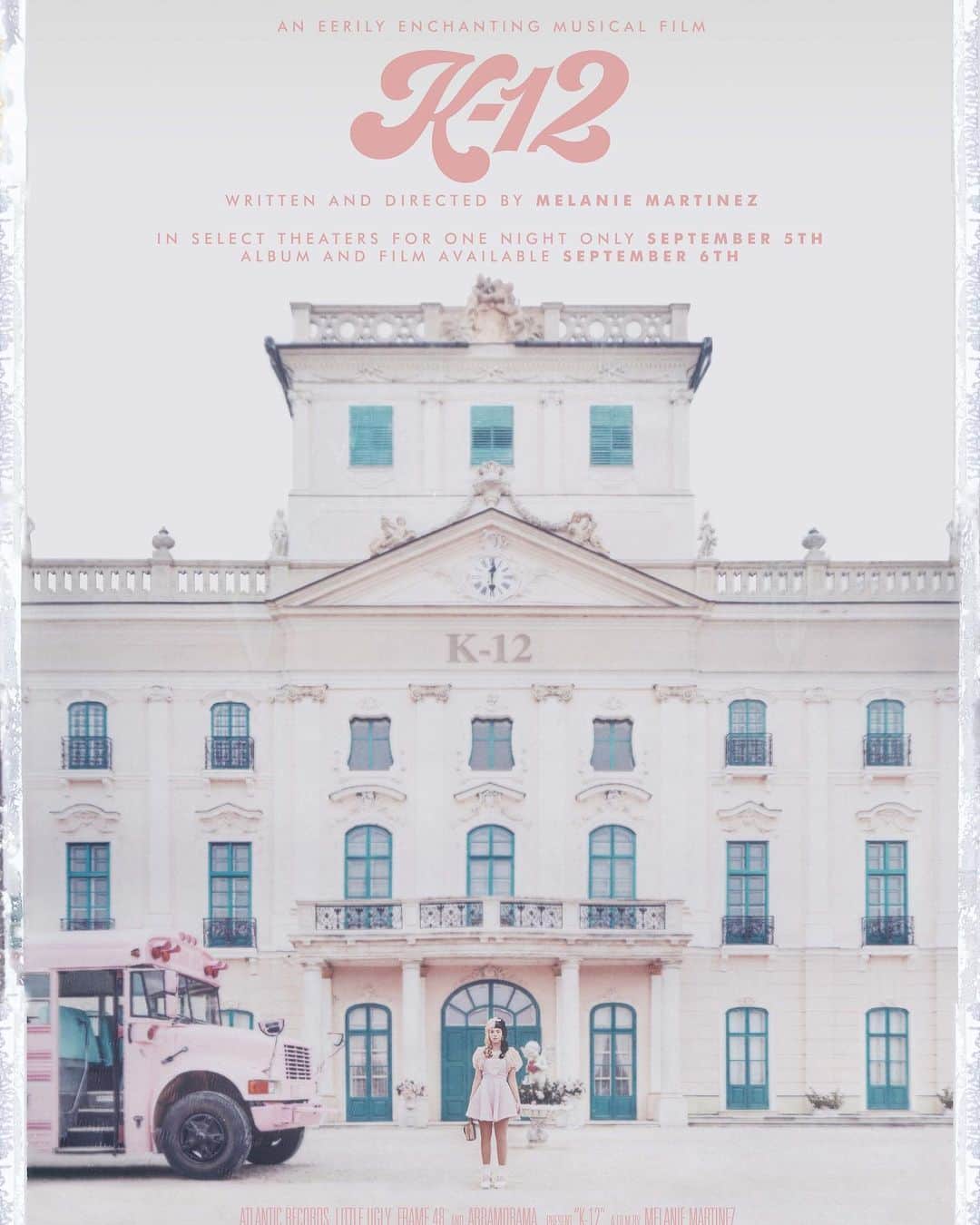 メラニー・マルティネスのインスタグラム：「💗K-12 will be screened in select cinemas worldwide on September 5th. LINK IN BIO FOR TICKETS💗 ✨+ First batch of K-12 merch and limited edition vinyl on my webstore now too!✨」