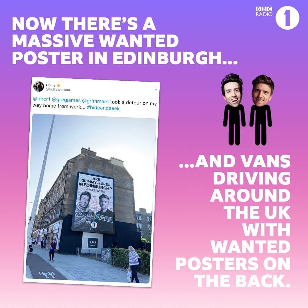 BBC Radioさんのインスタグラム写真 - (BBC RadioInstagram)「Okay so this is where we’re up to with #HideAndSeek... any idea where @greg_james and @nicholasgrimshaw could be hiding? 🧐」7月24日 4時36分 - bbcradio1