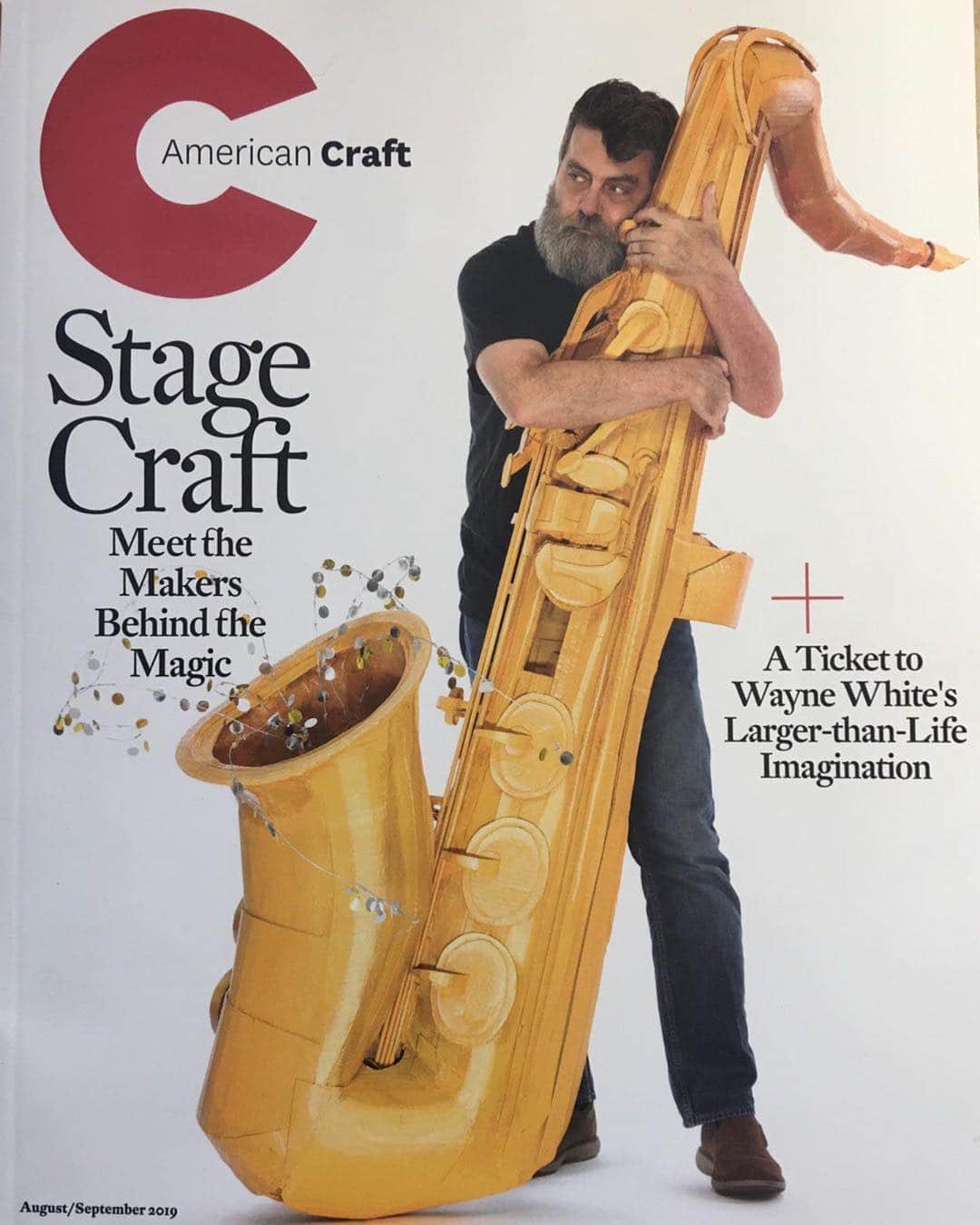 エイミー・セダリスさんのインスタグラム写真 - (エイミー・セダリスInstagram)「Yes!!!! @waynewhiteart ・・・ Nice write-up in the new issue of American Craft magazine. #waynewhite #waynewhiteart #americancraft #americancraftmagazine」7月24日 4時42分 - amysedaris