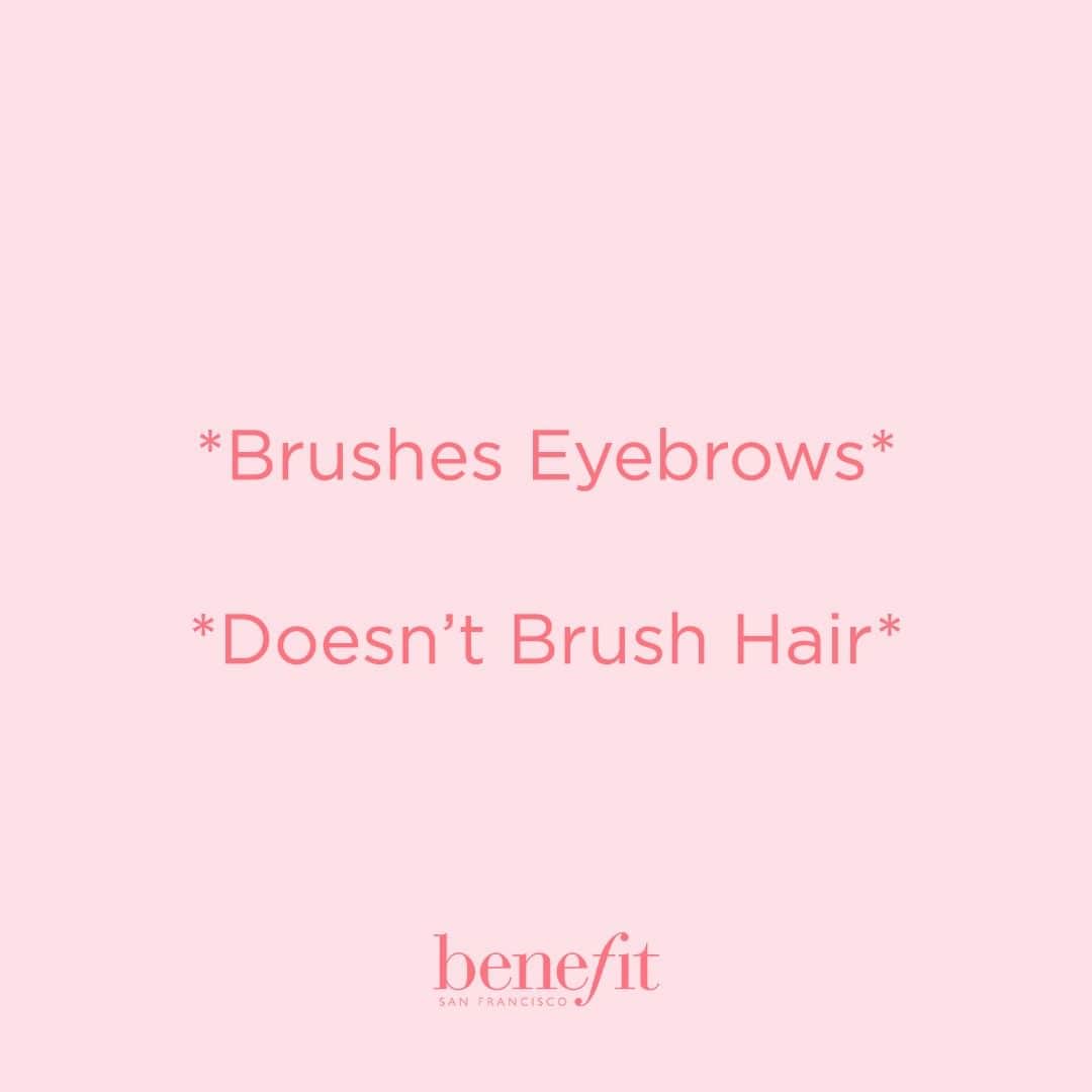 Benefit Cosmetics UKさんのインスタグラム写真 - (Benefit Cosmetics UKInstagram)「GUILTY 🤷‍♀️🤣 Good brows are everything 😍 Tag someone who does this 👇 #benefit #benefitbrows #wordsofwisdom . . . 📷 Image Description: *Brushes Eyebrows* *Doesn't Brush Hair*」7月24日 5時26分 - benefitcosmeticsuk