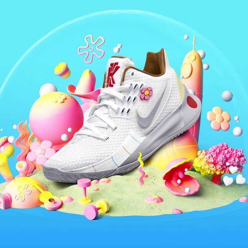 Sneaker Newsさんのインスタグラム写真 - (Sneaker NewsInstagram)「Sandy Cheeks is ready to explore in her new Nike Kyrie Low 2 collaboration. Is this the best of the entire set? For a closer look at this August 10th release, hit the link in our bio.」7月24日 7時56分 - sneakernews