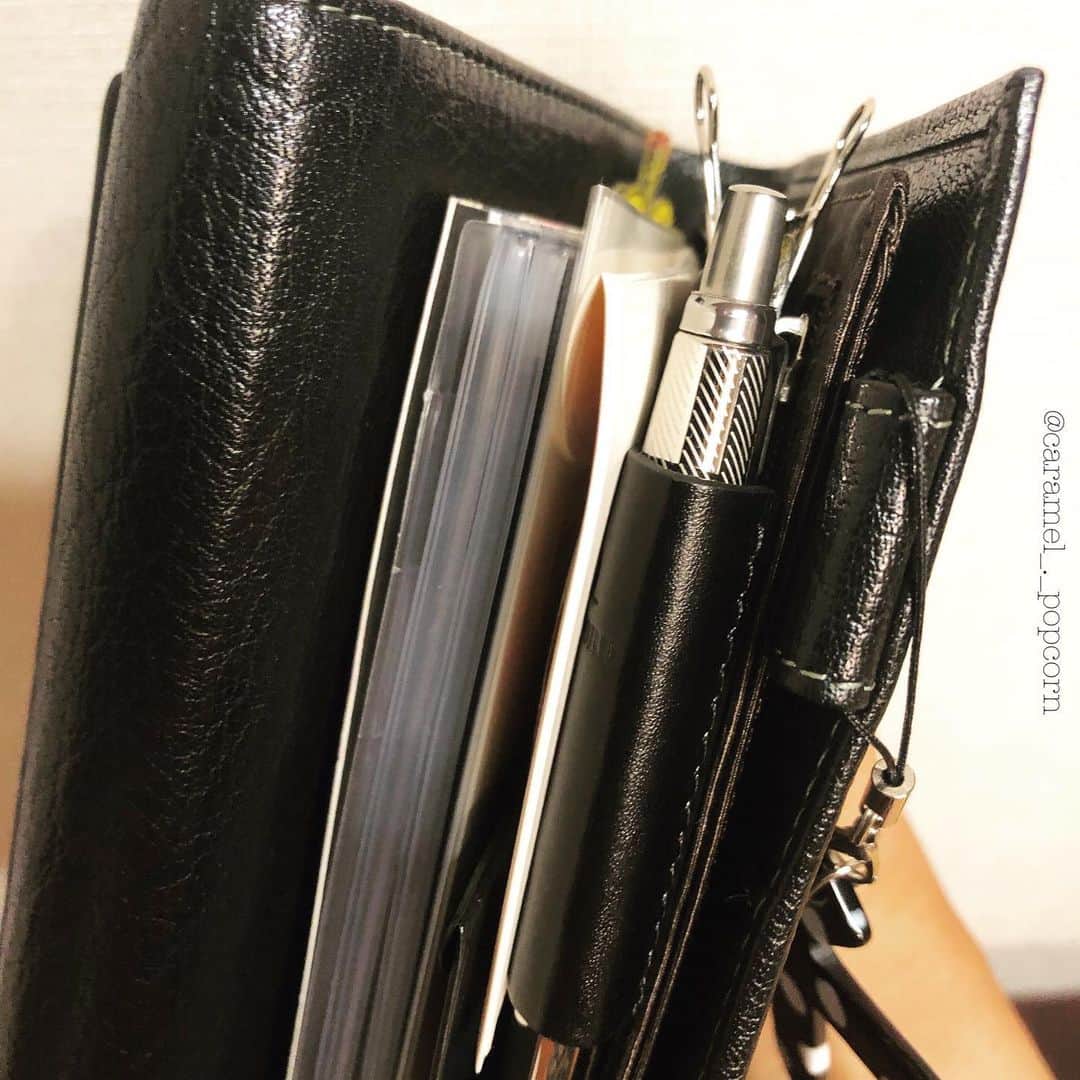 KUNIKO ◡̈︎*さんのインスタグラム写真 - (KUNIKO ◡̈︎*Instagram)「★ おはようございます☁︎ 晴れ間が見えた！と思ったの束の間、会社に着いたらどんより曇り空でした。 今日も1日がんばりましょう◡̈︎* ・ ・ ・ #ライフオーガナイザー #📓ライフオーガナイザー #ASHFORD #アシュフォード #ASHFORD_lon #925lifeorganizer #ダイアリーカバー #システム手帳 #手帳カバー #ミニ6穴 #ミニ6 #手帳 #ジョッター #planner #lifeorganizer #parkerpen #parkerjotter ・ ・ ・ ライフオーガナイザー にはペンホルダーがついていますが…そちらにはチャームを付けているので、ペンは #ルガードストレッチペンホルダー にさしています✒︎」7月24日 7時55分 - caramel_._popcorn