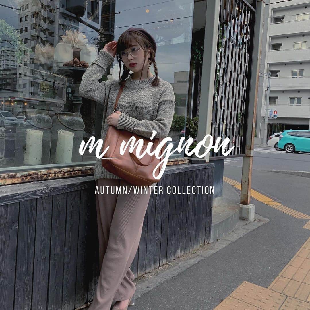 おもてちゃんのインスタグラム：「. m_mignon a/w collection🍂📖 少しずつお見せします #m_mignon」