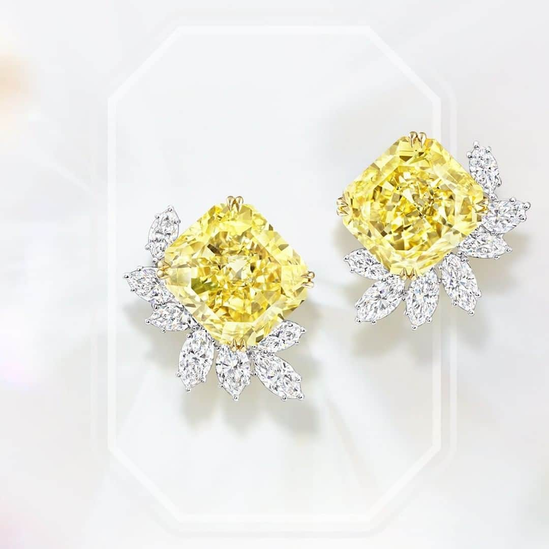 ハリー・ウィンストンさんのインスタグラム写真 - (ハリー・ウィンストンInstagram)「Fancy visions. Light up your summer with fancy intense yellow #diamond earrings from #HarryWinston. #HighJewelry」7月24日 19時30分 - harrywinston