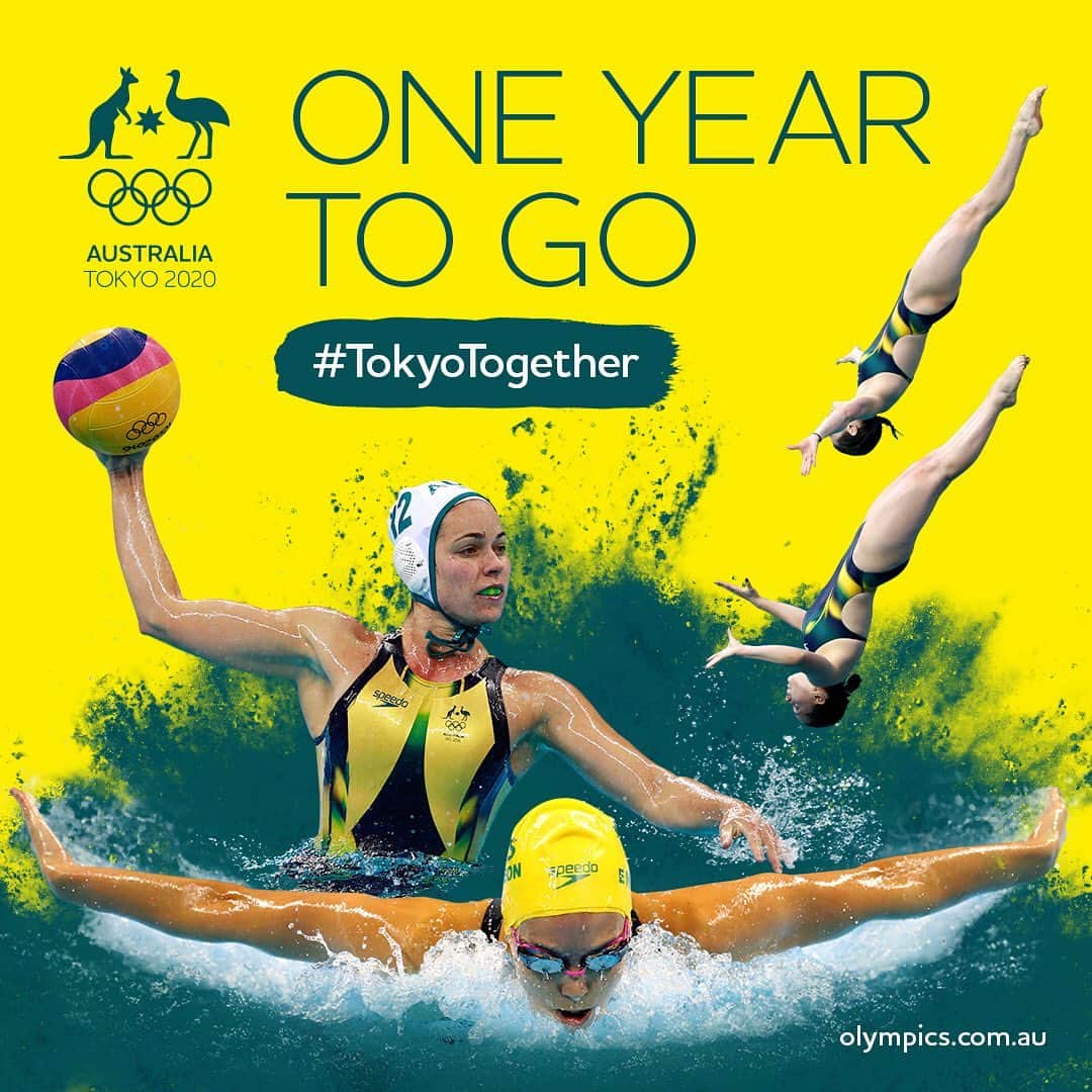 ジェイク・パッカードのインスタグラム：「Celebrating one year to Tokyo 2020 @speedoaustralia #tokyo2020 #olympics2020 #speedo」