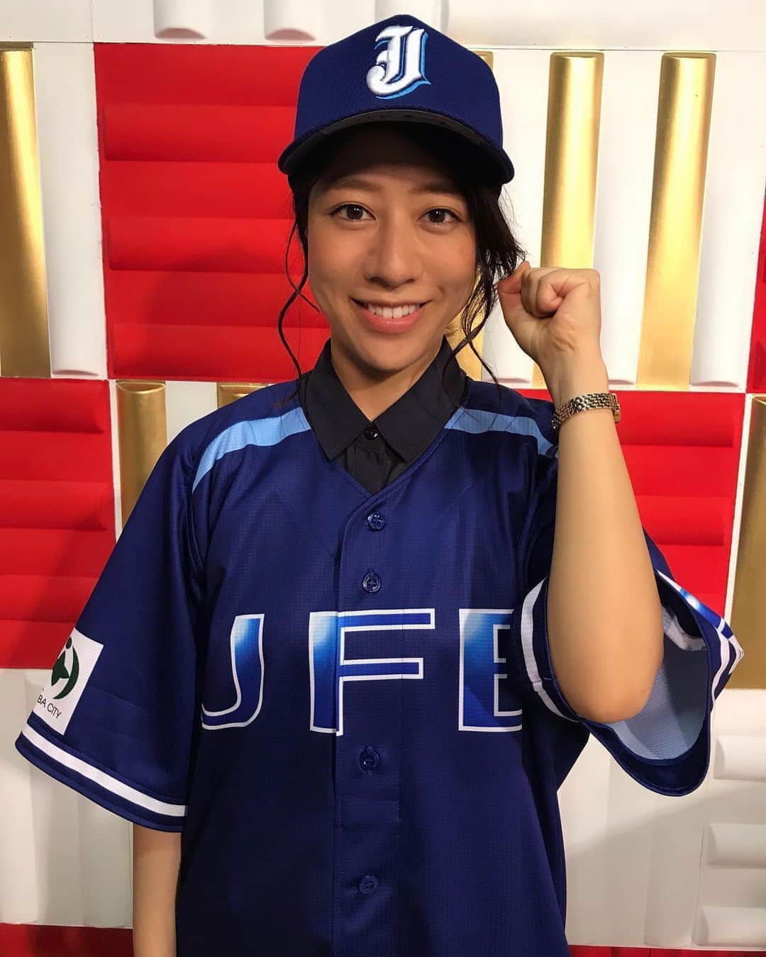 長澤彩子のインスタグラム：「今日は準決勝⚾️🔥 #JFE東日本 #東芝 #日立製作所 #トヨタ自動車 #都市対抗野球」
